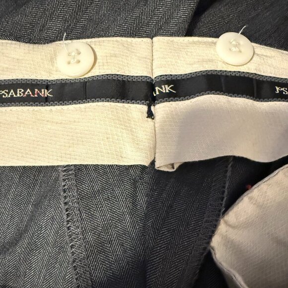 JoS A. Bank Men's Pants 37 x 30 areer Workwear Cuffed Hems Pleated Sunday Best - Picture 4 of 5